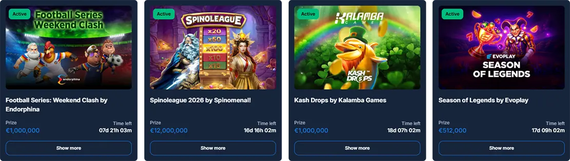 Tournaments at RCasino
